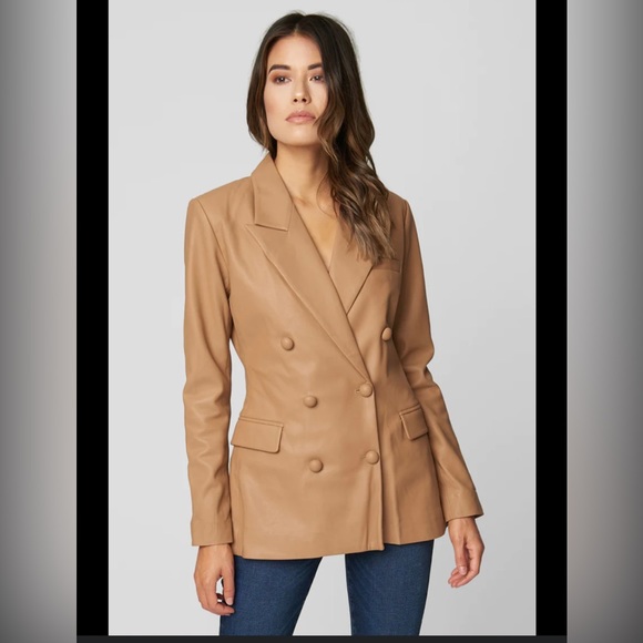Blank NYC Jackets & Blazers - NWT BLANK NYC VEGAN LEATHER BLAZER🔥